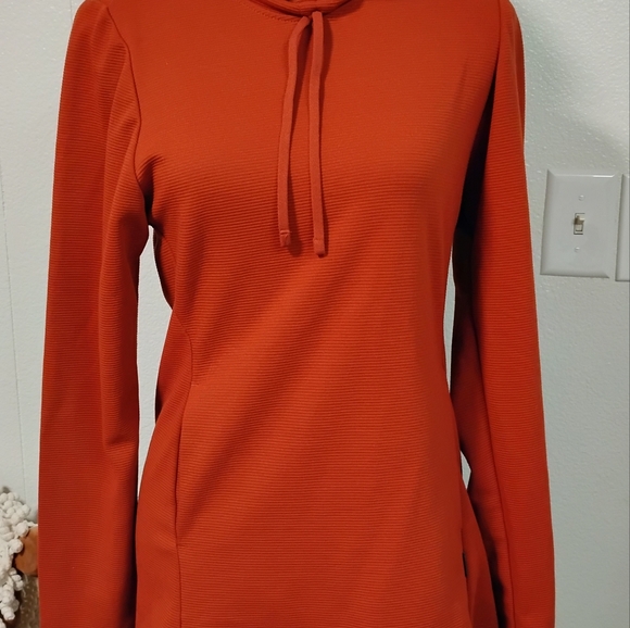 Columbia Women's Firwood Ottoman Pullover Sz Xs Orange Turtle Neck - Picture 2 of 12